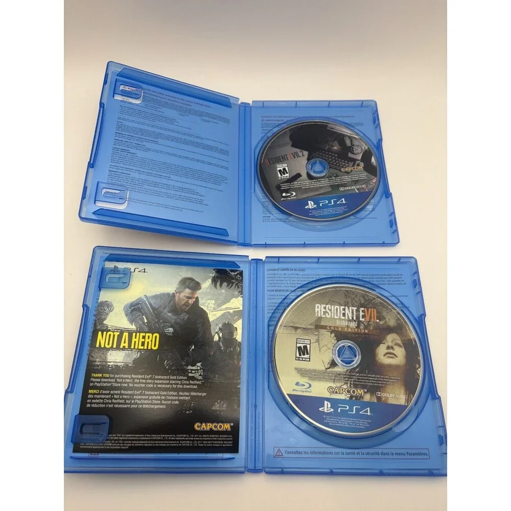 Resident Evil 2 & Biohazard Sony Playstation 4 PS4 Lot of 2